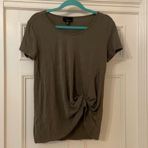 Lumiere Small Olive Green Women’s Short Sleeve Top